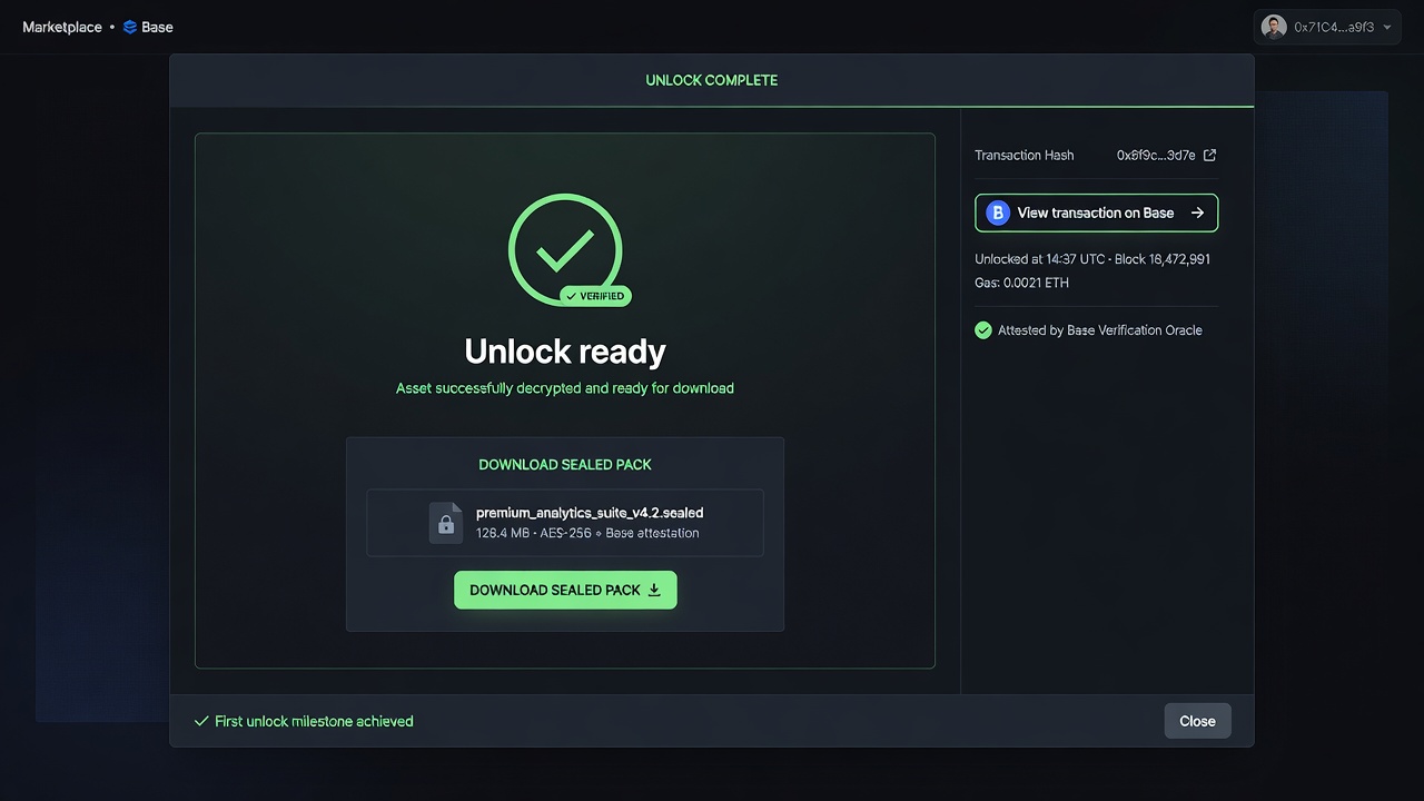 Unlock ready success state